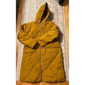 Surrey Hooded Puffer Coat - Antique Gold - Medium